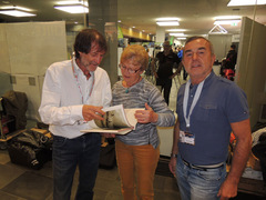 Irmgard Reiser mit Hans Kammerlander (links) und Toni Mutschlechner